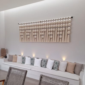 <span class=keywords><strong>Tapiz</strong></span> Extra <span class=keywords><strong>Grande</strong></span> de Macramé Mexicano Diseño Esférico Boho para Cabecera, Decoración del Hogar, Arte y Adornos para Colgar en la Pared - Product Image 3