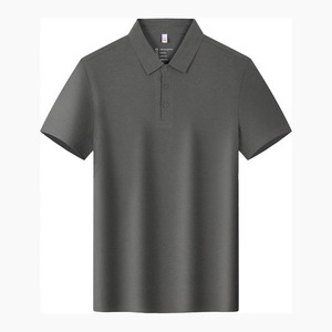 Polo Shirt Solid Color Polyester Moisture Wicking Daily Wear - Product Image 2