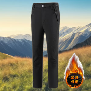 Pantalones elásticos Softshell ligeros Unisex, pantalones de construcción convertibles para otoño, senderismo, más estampado transpirable - Product Image 4