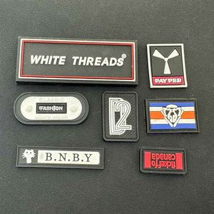 Factory Custom Clothing Hat Brand logo 3d Silicone Pvc Rubber Iron on Patch Badge Labels for <b>Clothes</b> Soft Pvc Patches - Product Image 2