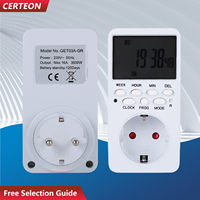 Enchufe temporizador digital LCD semanal 24 horas 20 programas para luz ventilador calefactor acuario temporizador digital
