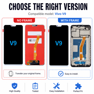 หน้าจอสัมผัส <span class=keywords><strong>Vivo</strong></span> <span class=keywords><strong>V9</strong></span> พร้อมชุดประกอบจอ LCD สำหรับเปลี่ยนโทรศัพท์มือถือ <span class=keywords><strong>Vivo</strong></span> <span class=keywords><strong>V9</strong></span> และ <span class=keywords><strong>Y85</strong></span> - Product Image 4