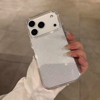 Étui de téléphone transparent en polycarbonate rigide antichoc pour iPhone