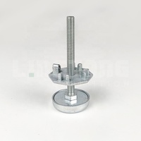 Pieds de nivellement carrés pour profilés d'exposition de 40/60/80 mm, faciles à installer et à transporter