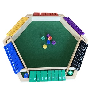 Vendita calda all'ingrosso in legno chiuso la scatola 6 lati 10 <span class=keywords><strong>numeri</strong></span> giochi di matematica <span class=keywords><strong>con</strong></span> 16 dadi per bambini adulti famiglie amici Club del partito - Product Image 3