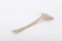 Spatule à alvéoles classique en fibre de coque de riz à long manche, pour retourner les aliments, compatible antiadhésif, pour casseroles et woks, écologique