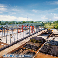 Constructeur de structures en acier, export direct d'usine à grande portée, avec normes de soudage certifiées CWB et CE