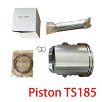 Kit de Pistón para Motocicleta CQJB de Alta Calidad, TS185 64MM, Kit de Anillos de Pistón para Motocicleta