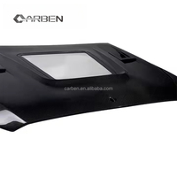 Accessoires de voiture Capot de moteur en fibre de carbone sergé 3K pour Mercedes-Benz Classe C W205 AMG C63 Capot avant transparent