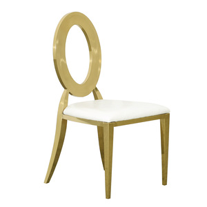 <span class=keywords><strong>Chaise</strong></span> <span class=keywords><strong>de</strong></span> <span class=keywords><strong>mariage</strong></span> à dossier haut en acier inoxydable avec revêtement en cuir, design moderne <span class=keywords><strong>pour</strong></span> les fêtes - Product Image 4