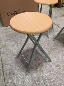 Wooden <strong>seat</strong> metal folding  stool 18 inch portable lightweight foldable <strong>chair</strong> collapsible sitting stool with <strong>wooden</strong> seating top cheap metal folding stool mdf - Product Image 5