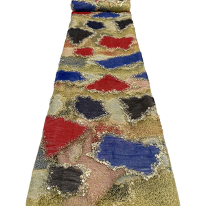 Tela <span class=keywords><strong>de</strong></span> encaje africana geométrica multicolor NI.AI con lentejuelas doradas bordadas, encaje nigeriano <span class=keywords><strong>de</strong></span> tul, encaje Aso Ebi para vestidos <span class=keywords><strong>de</strong></span> fiesta. - Product Image 4
