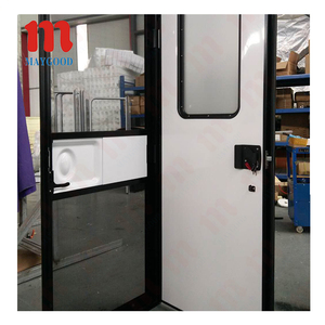 Venta caliente perfil de aluminio RV caravana camión remolque puerta de entrada con ventana de puerta de vidrio templado - Product Image 3