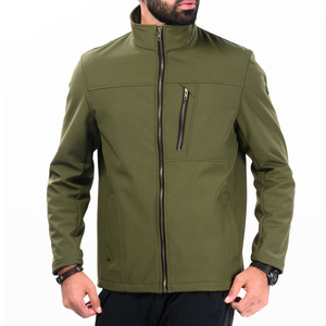 Men's Ultra-<b>Light</b> Soft <b>Shell</b> Jacket for Running Breathable Waterproof Windproof with Reflective Print Polyamide Material - Product Image 4