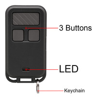 Control remoto para puerta de garaje con clip, compatible con los modelos 890MAX, 893MAX, 895MAX, 953EV, 956EV, 893LM, 891LM, 371LM, 373LM