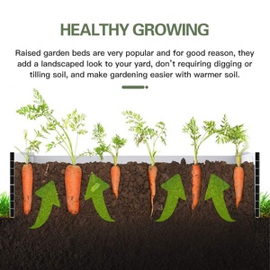Fentech 4x4 Blanc <span class=keywords><strong>pas</strong></span> <span class=keywords><strong>cher</strong></span> en gros en plastique vinyle pvc lit de jardin <span class=keywords><strong>surélevé</strong></span> pour légumes - Product Image 3