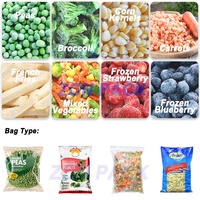 Automatische verse bladgroente salade weeg- en verpakkingsmachine verticale verpakkingsmachine diepvriesgroenten