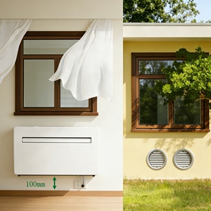 Aire Acondicionado Split de Pared con Unidad Exterior Integrada, Calefacción y Refrigeración, para Uso en Hoteles y Hogares, de Frecuencia Variable - Product Image 2