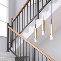 Rampe d'escalier moderne pour villa, en bois massif, fer forgé nordique, bois de hêtre, garde-corps de balcon, garde-corps de grenier, escalier DIY, jardin