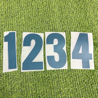 Transferts thermocollants personnalisés pour numéros de maillots de football, Transferts DTF, Étiquettes thermocollantes en plastisol en gros, Autocollants de logo sérigraphiés