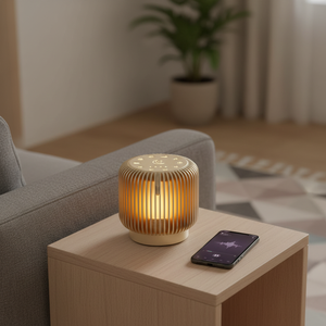 KUANGXIANG Produits les mieux classés 2025 Cadeau Lampe d'ambiance chaude Haut-parleur BT avec minuterie Aide au sommeil Machine à bruit blanc - Product Image 1