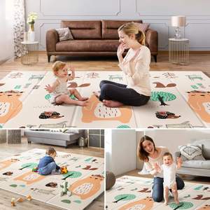 Tapis de jeu pliable pour bébé en XPE à motifs de dessins animés, tapis de jeu en <span class=keywords><strong>mousse</strong></span> pour tout-petits, jouets pour enfants - Product Image 2