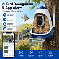 Mangeoire à oiseaux intelligente avec caméra, étanche IP65, longue autonomie de batterie, contrôle par application, vente en gros