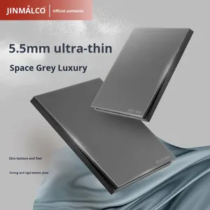 Jinmai 86 Enchufe de Pared Ultrafino Empotrado Color Gris Cielo con Carga Rápida USB, Material de PC Ignífugo y Resistente al Fuego - Product Image 5