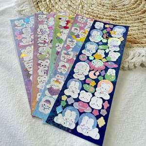 Bonitas hojas de pegatinas de papel autoadhesivas para niños - Product Image 6