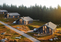 Kit cadre en acier moderne maisons de plage bon marché portable 2 chambres à coucher petites maisons préfabriquées