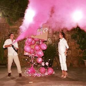 Pistolet à poudre de maïs pour révélation du sexe Bleu/Rose, Canon à confettis, Pistolet à fumée pour Halloween et Noël - Product Image 6