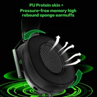 Casque Stéréo de Jeu Filaire H21 Haute Qualité Supra-Auriculaire et Circum-Auriculaire en Cuir Dynamique avec Codecs AAC pour DJs et Joueurs