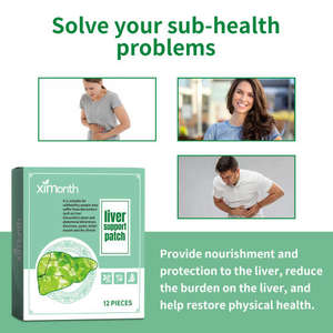 XIMONTH Body <b>Patches</b> Liver Support Nursing <b>Patch</b> for Dizziness Ease and Relaxation Targets Pressure Points - Product Image 4