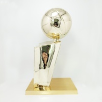 Trophée de champion de basketball sur mesure : Coupe MVP personnalisée en métal plaqué or pour tournoi et ligue de basketball 2026