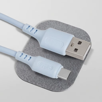 Kabel Pengisi Daya Micro-USB 1m dengan Konduktor Tembaga Berlapis Timah Warna Macaron 2A, Selubung PVC, Harga Pabrik, untuk Kamera & Komputer