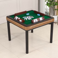 Tables de Mahjong en Plastique HDPE Gris 110x55cm avec 4 Pieds Métalliques Pliants, 106 Tuiles, Table de Rummy Automatique avec Support – Vente en Gros