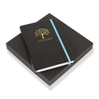 Cuaderno A5 de 100 Hojas, Tapa Dura Cosida con Hilo, Rayado, Cubierta de PU, Papel Grueso, para Escritura Profesional