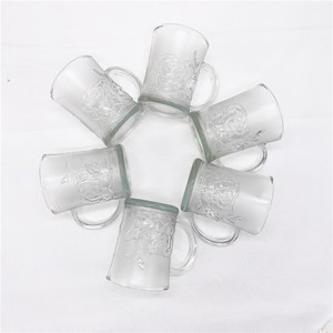 Nouveauté 2024, dernier design, mugs à lait en verre transparent multi-usages, écologiques, 6 pièces en stock, pour un usage domestique - Product Image 3