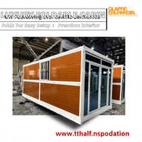Casa Contenedor Plegable Tipo Z de 20 pies, Ahorro de Espacio, Alojamiento Temporal de Bajo Costo para Vivir