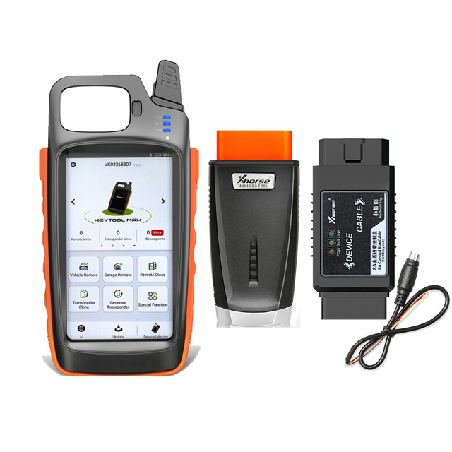 Get Free Renew Cable Xhorse VVDI Key Tool Max + MINI OBD Tool + for Toyota 8A All Keys Lost Adapter Immobilizer Key Programmer