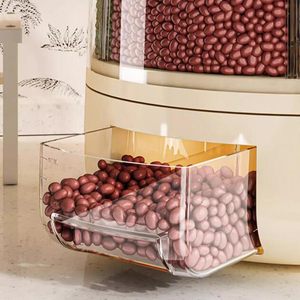 Eco Friendly Plastic Rotating Food & Spice <b>Storage</b> <b>Box</b> for <b>Kitchen</b>-Modern Rice Organizer - Product Image 4