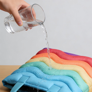 <span class=keywords><strong>Borsa</strong></span> <span class=keywords><strong>a</strong></span> Spalla Personalizzata in Nylon Riciclato, Riutilizzabile, Grande Capacità, Colore Arcobaleno, per Donne - Product Image 4
