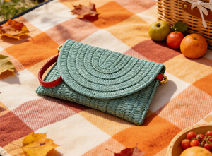 Bolso de playa pequeño <span class=keywords><strong>Bali</strong></span> en stock para mujer, bandolera tipo sobre con dos asas, duradero, ligero y geométrico - Product Image 5