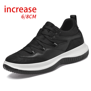 Zapatillas Deportivas Transpirables para Hombre con Aumento de Altura Invisible de 8CM, Zapatos Casuales Versátiles de Caña Baja con Suela Gruesa para Primavera/Verano - Product Image 1