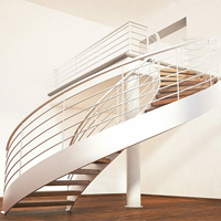 Escalier en colimaçon moderne en marbre beige pour projet d'intérieur de villa Ace
