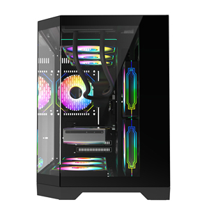 Bán buôn thiết kế mới 3 bên Tempered Glass <span class=keywords><strong>PC</strong></span> trường hợp RGB Fan Gamer trường hợp máy tính tháp 360 mét CPU chất lỏng Cooler Micro ATX <span class=keywords><strong>PC</strong></span> trường hợp - Product Image 2