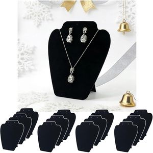 7th Velvet 12 Pcs Black Velvet Necklace Display Jewelry Stand Collapsible <b>Easel</b> For Show And Sale - Product Image 1