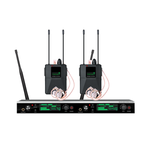 Wireless IEM AC-220 Dual Channel Stereo In Ear Monitor System 60m Range <b>XLR</b> Connector Lightweight Portable for Stage Performance - Product Image 1