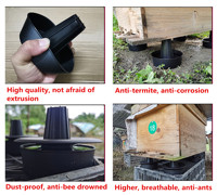 Imkerei-Bienenstock-Anti-Ameisen-Halterung, Insektensicherer, erhöhter Bienenstockständer, Imkerwerkzeug