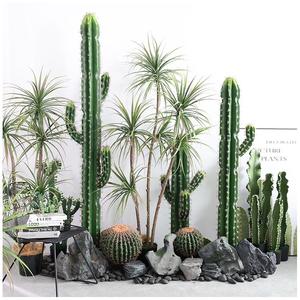 Plante Artificielle Jungle, Plantes Décoratives au Toucher Réel, Verdure pour Jardin Extérieur et Serres, Boule de Cactus Artificielle - Product Image 3